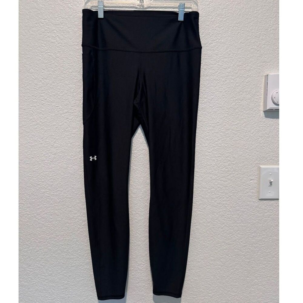 Under Armour Compression Leggings Women’s Large Black High Rise Athletic